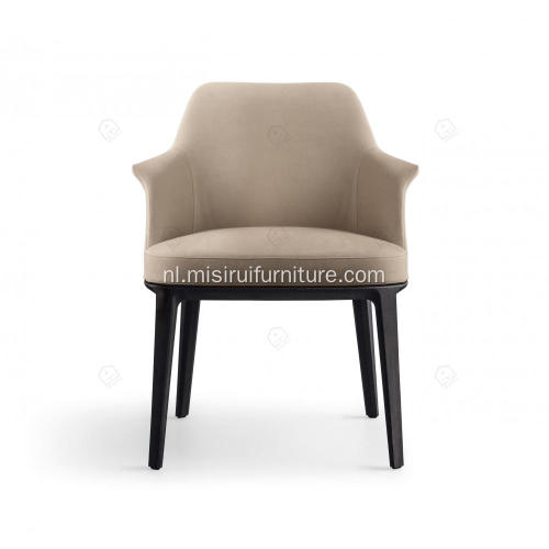 Italiaanse minimalistische witte leer single sophie stoelen